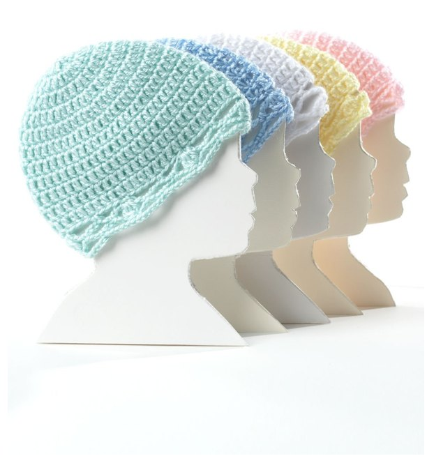 Crochet Baby Hat in Bernat Softee Baby Solids  - Start Crochet