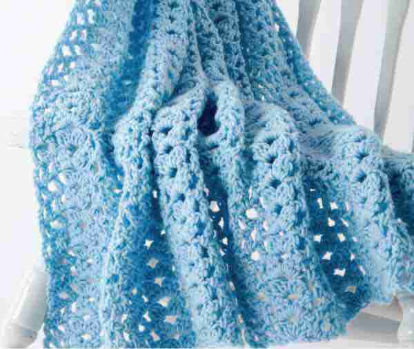 Crochet Baby Blanket Free Pattern In Caron One Pound Start Crochet
