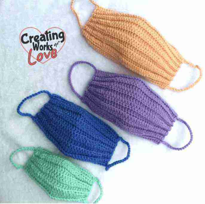Crochet Face Mask Love Crafts Start Crochet (1)