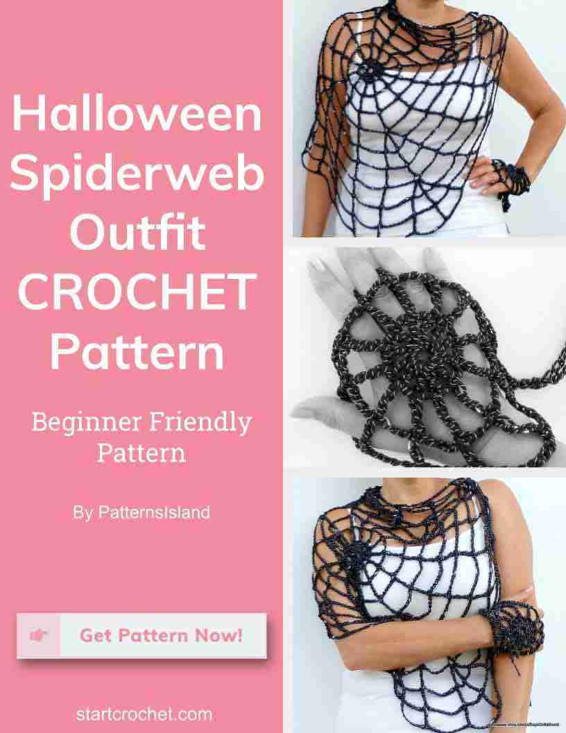 halloween spiderweb outfit crochet pattern start crochet