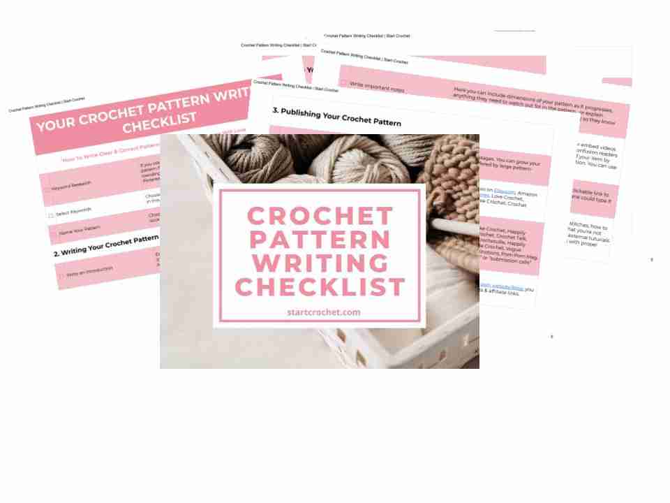 Crochet Pattern Writing Checklist - Start Crochet