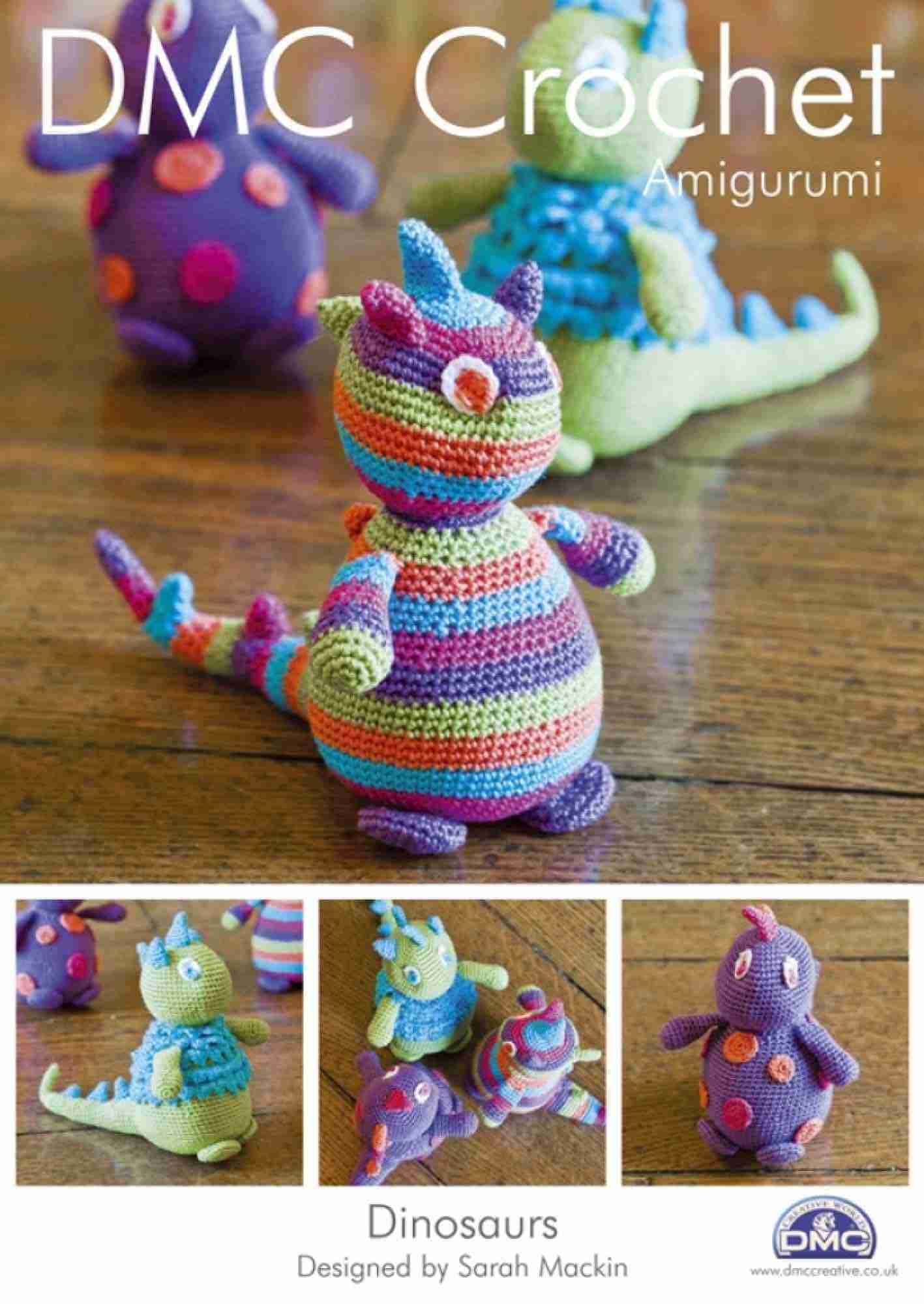 Crochet Baby Toys Patterns Dinosaurs - MinervaCrafts (Start Crochet)