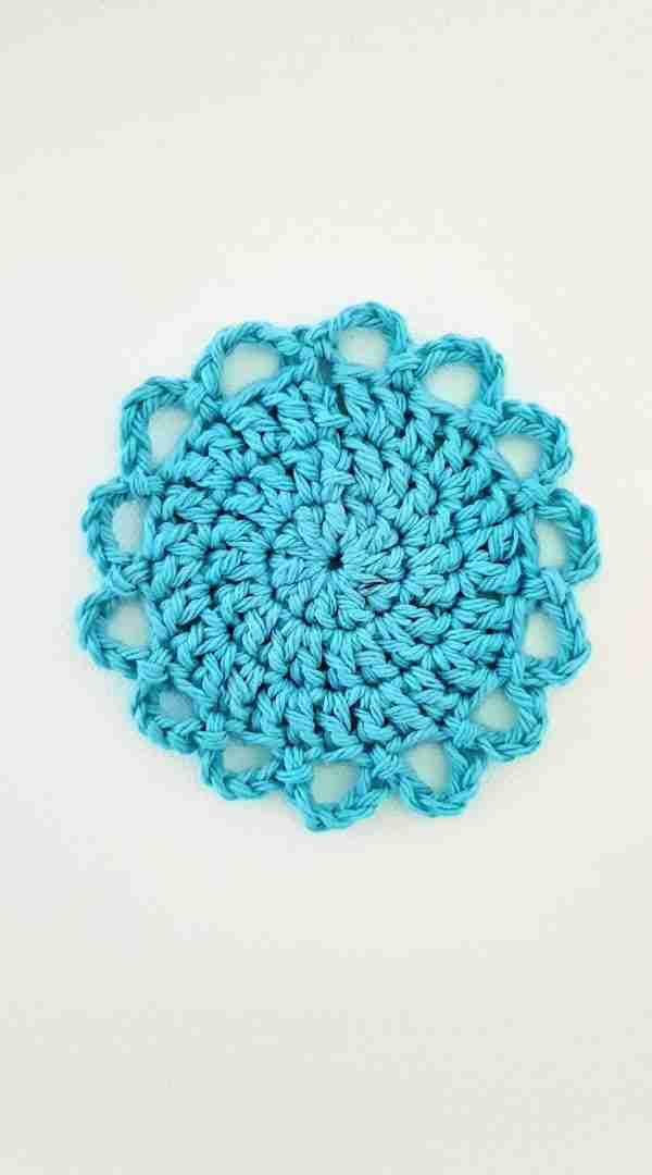 Coaster Crochet Pattern Free - Blue