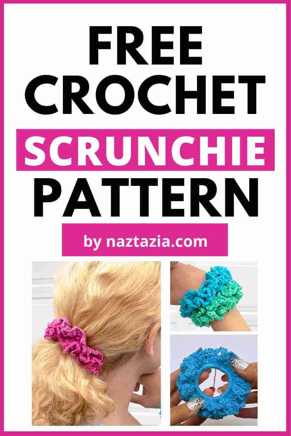 Crochet Scrunchie Free Pattern - Naztazia
