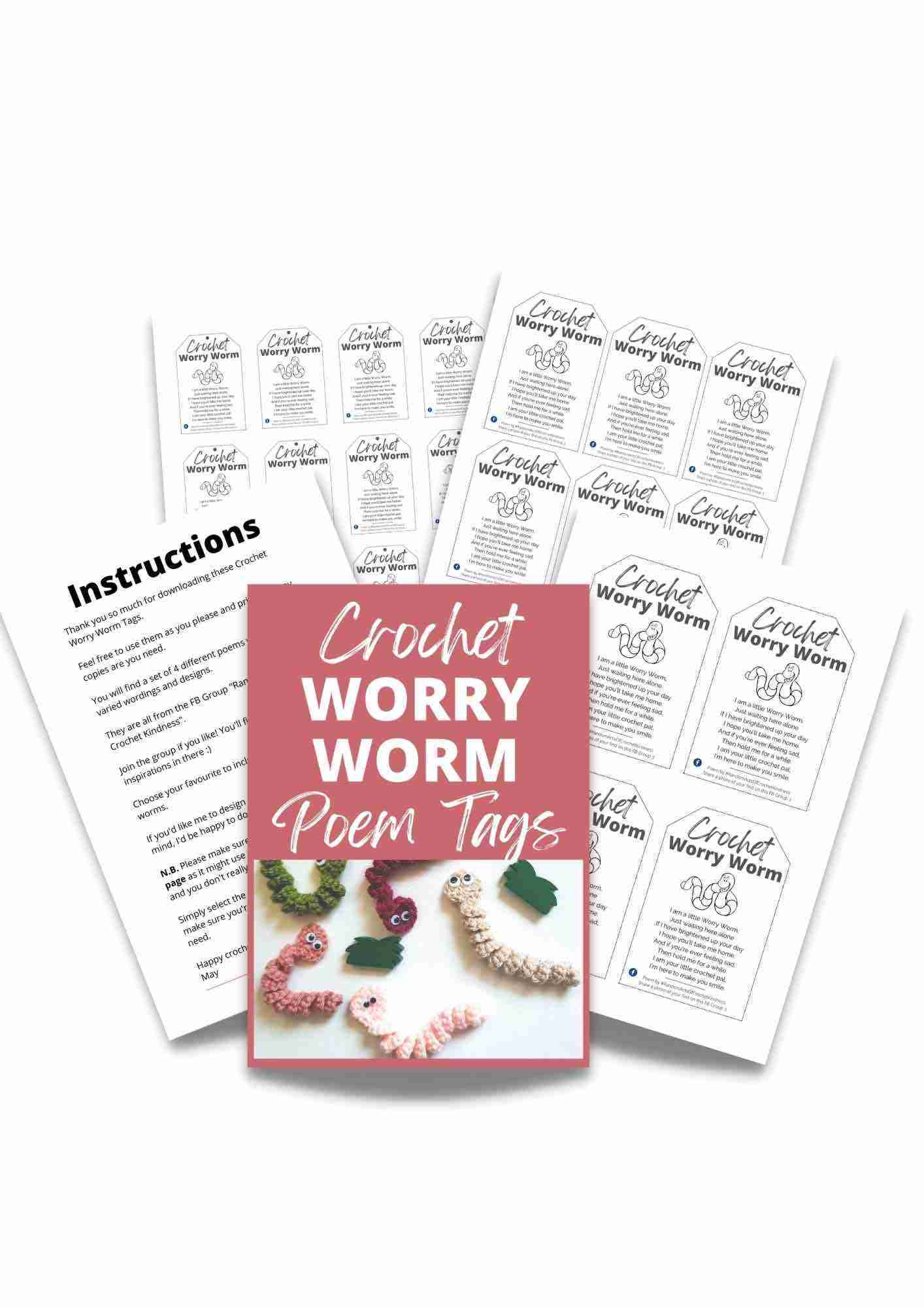 Crochet-Worry-Worm-Poem-Tags-Free-Printable