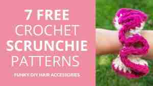 Free crochet scrunchie patterns