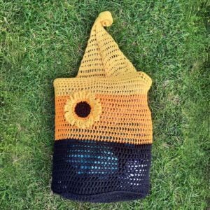 Sunflower bag crochet pattern