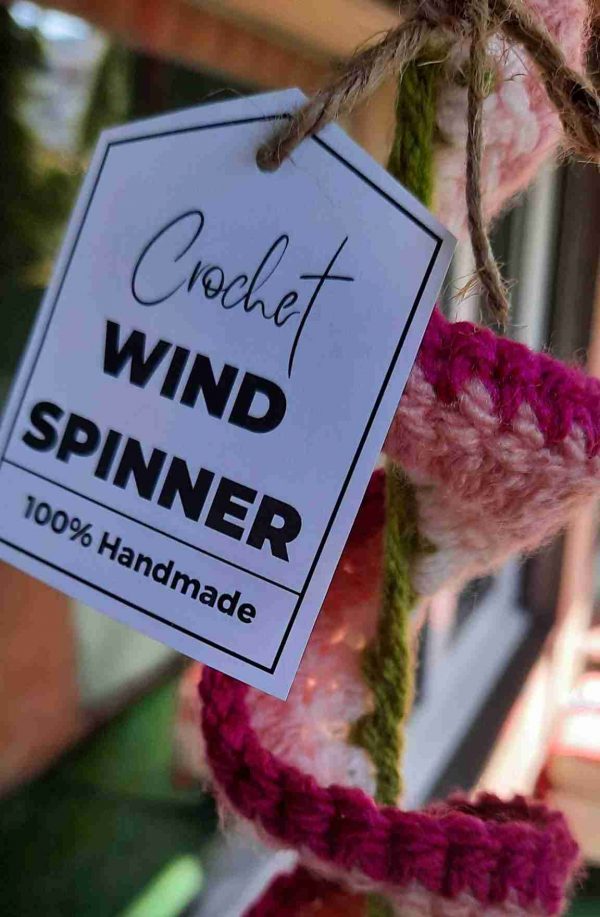 Wind Spinner Crochet Label