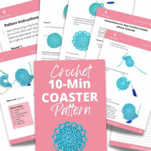Coaster Crochet Pattern PDF Printable - 10-Min Coaster PDF Pattern