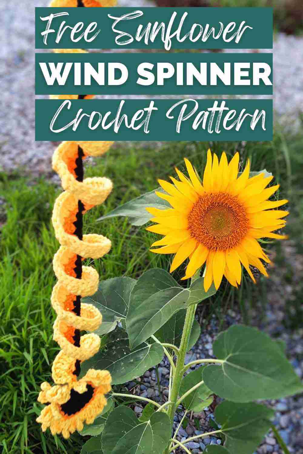 Crochet Sunflower Wind Spinner Pattern Free