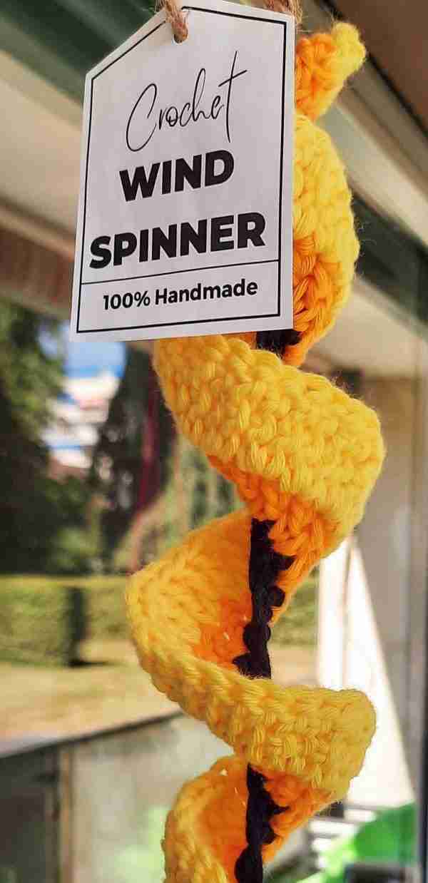 Crochet Sunflower Windspinner Pattern 3