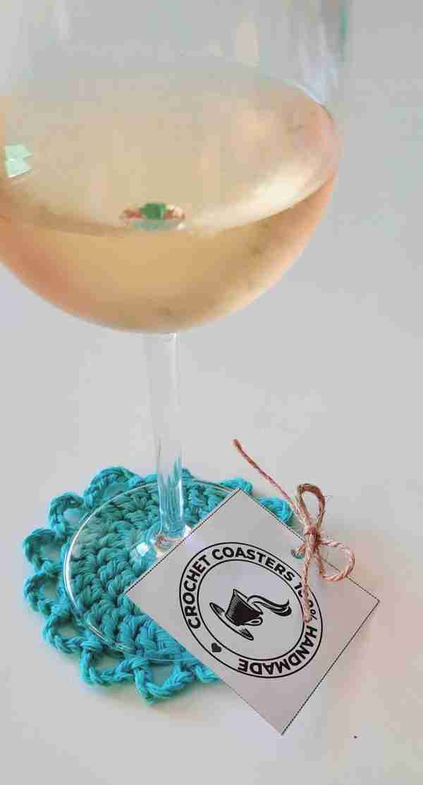 Handmade with love Crochet Coaster Tags PDF Printable