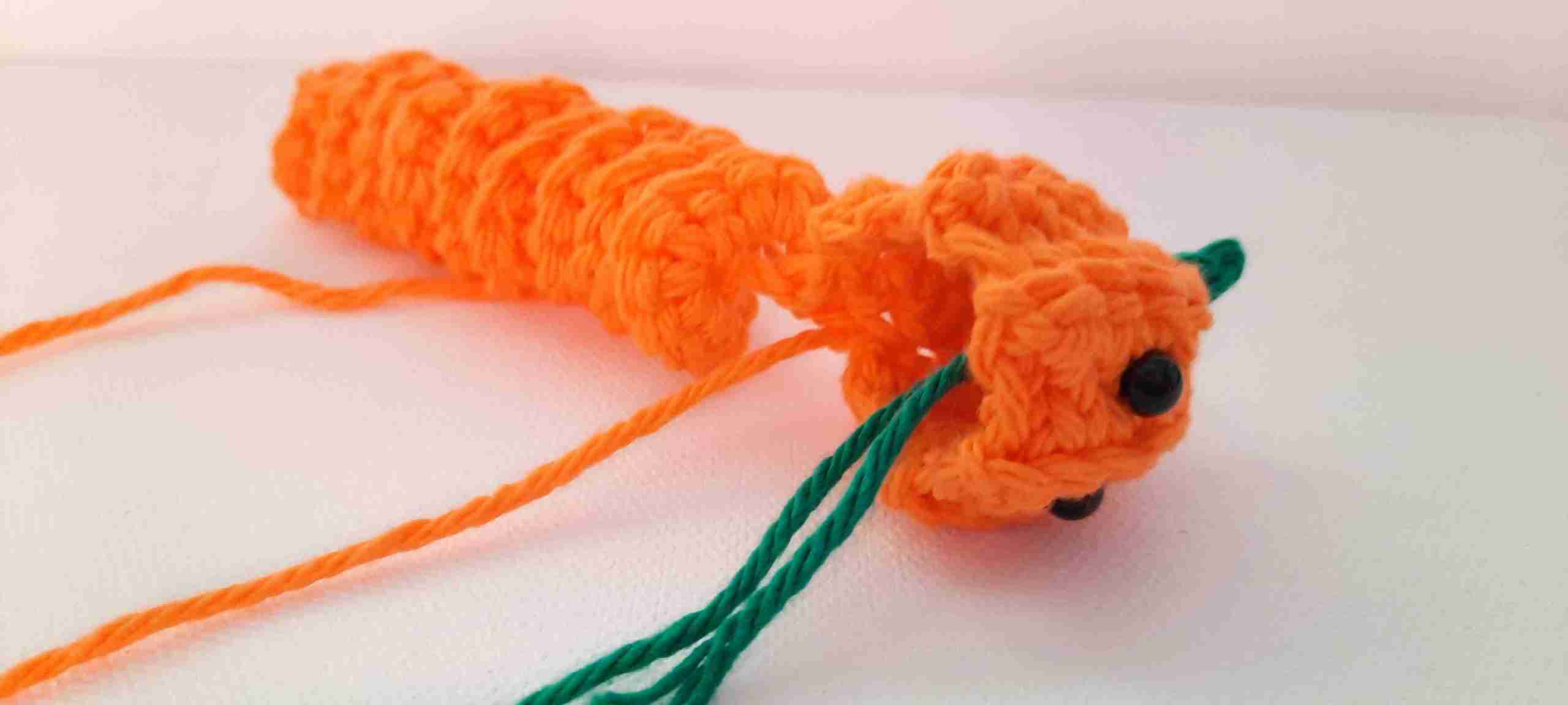 Pumpkin Worry Worm Crochet Pattern PDF 124