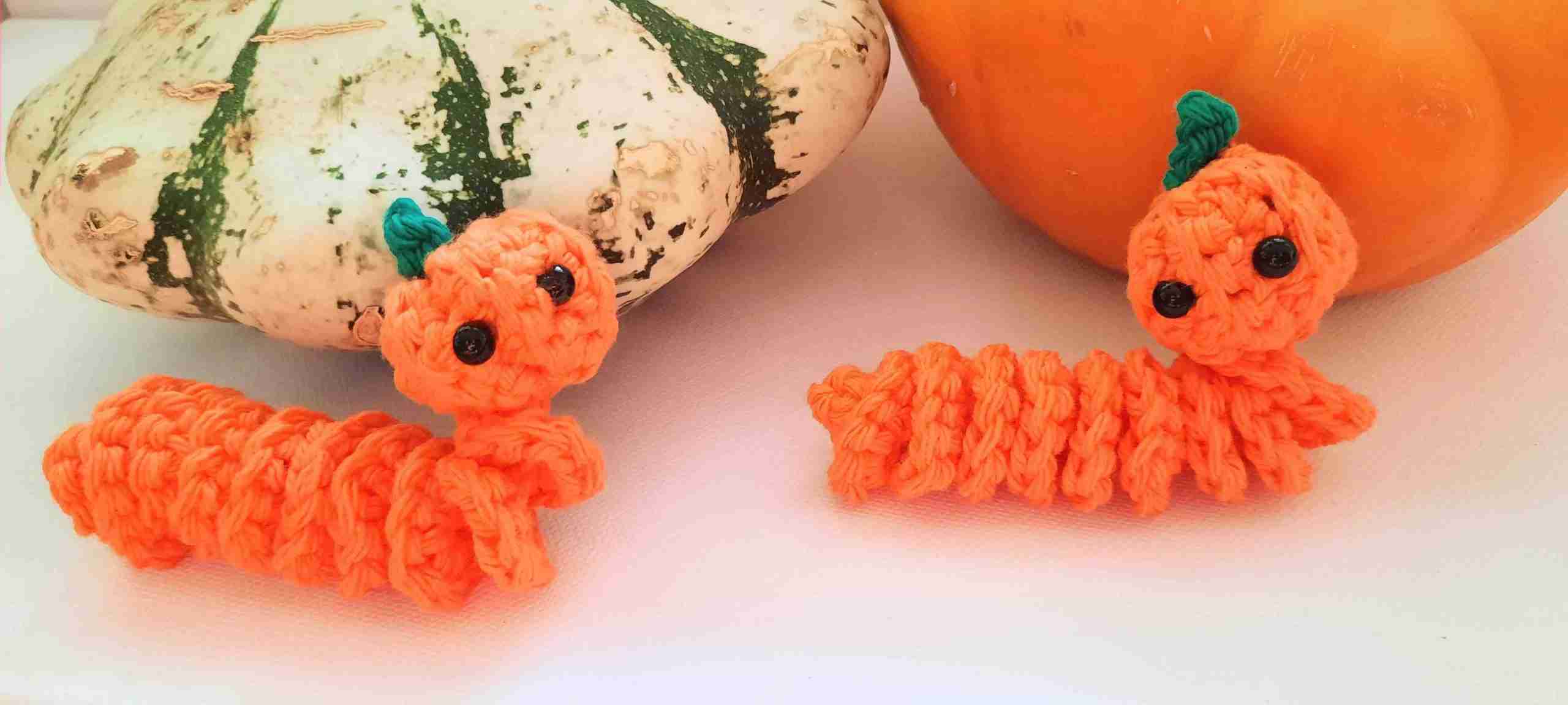 Pumpkin Worry Worm Crochet Pattern PDF 30