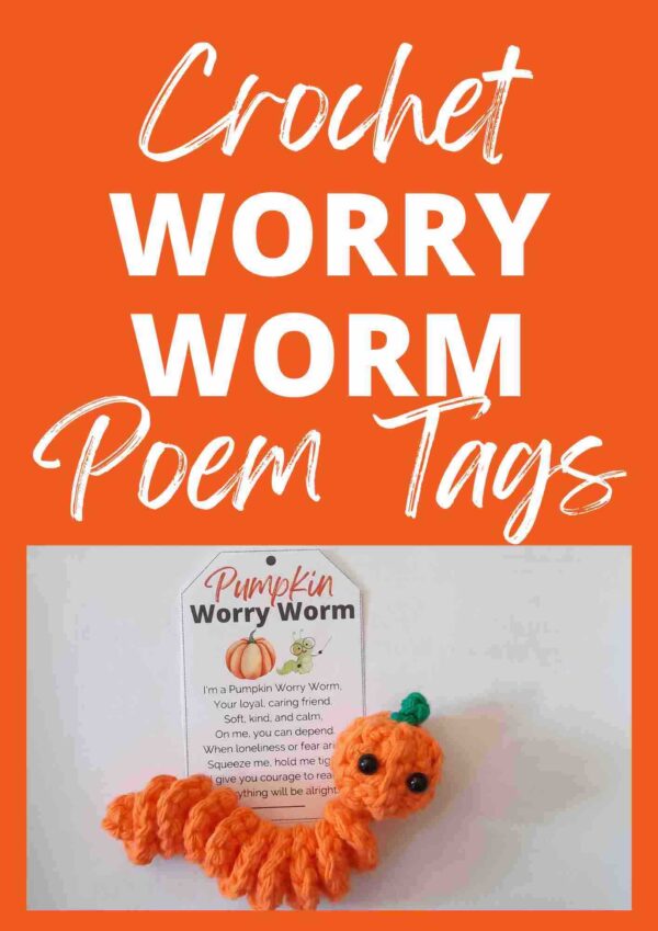 Pumpkin Worry Worm Tags Printable