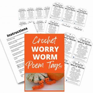 Pumpkin Worry Worm Tags PDF