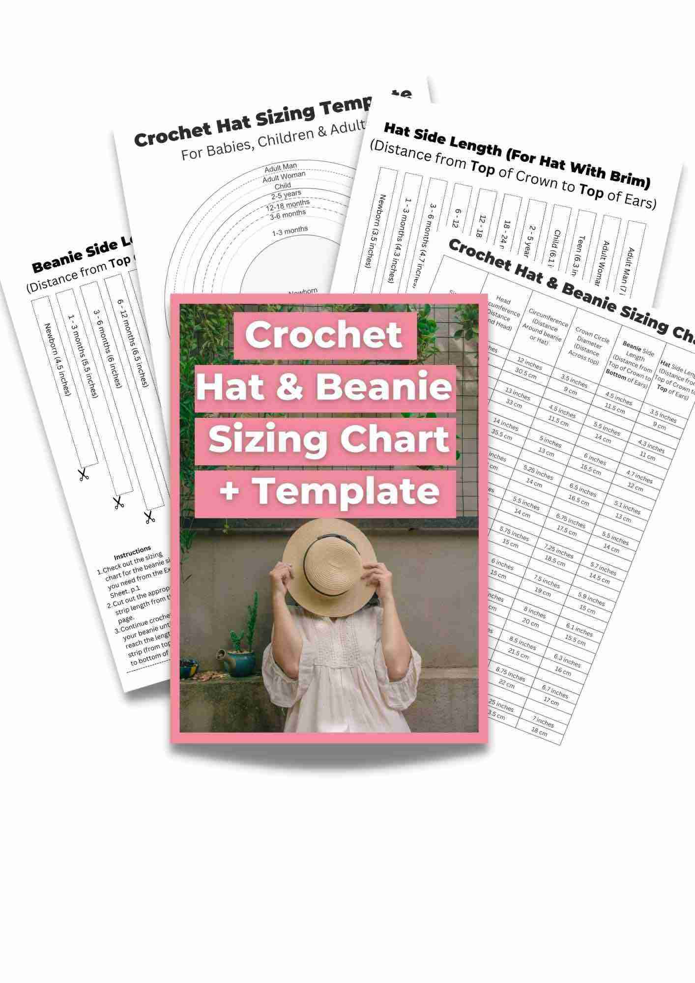 Crochet-Beanie-Hat-Sizing-Template