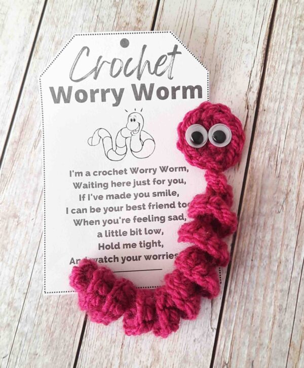How do you crochet a worry worm