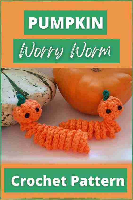 Pumpkin-Worry-Worm-Crochet-Pattern-Free