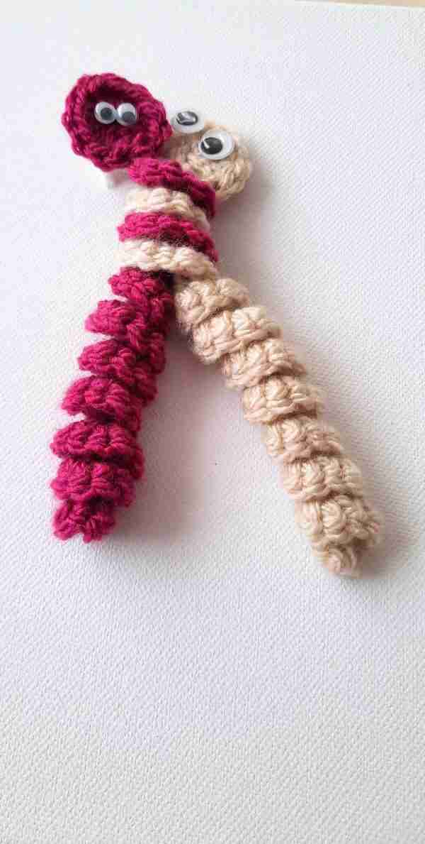 Worry worms crochet pattern