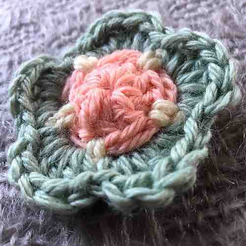 crochet flower pattern easy