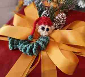 Christmas Elf Worry Worm Crochet Pattern