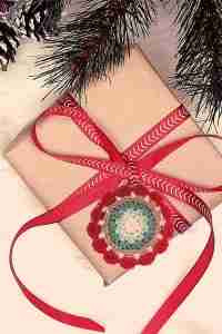 Christmas Mandala Crochet Pattern - Christmas Mandala Crochet Appliqué Pattern