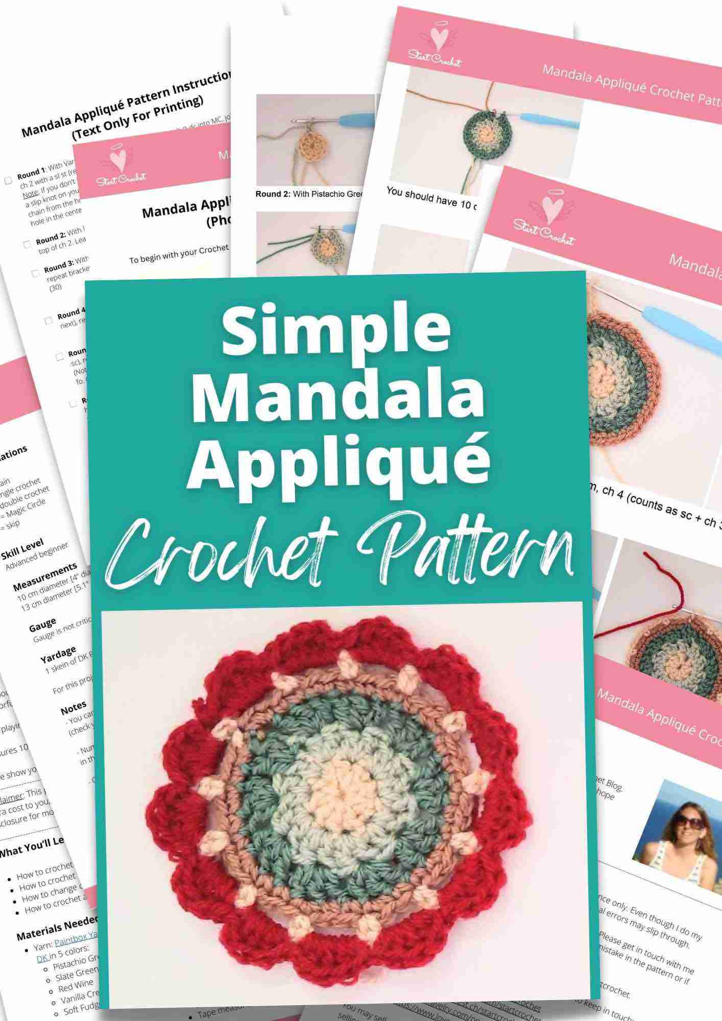 Mandala Crochet Pattern PDF - 1