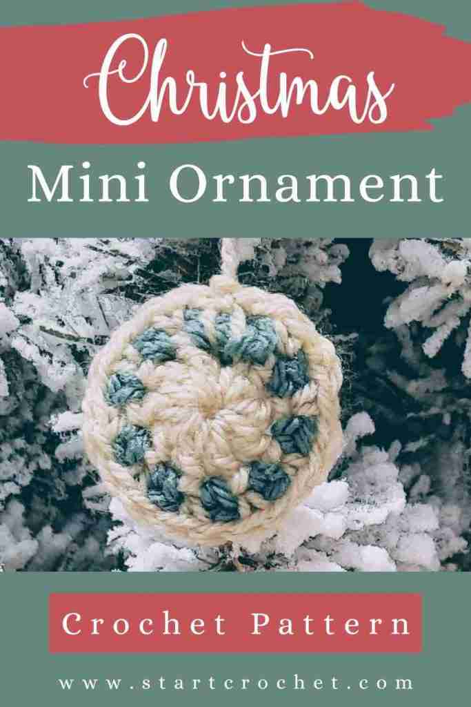 Mini Christmas Ornament Crochet Pattern - Start Crochet
