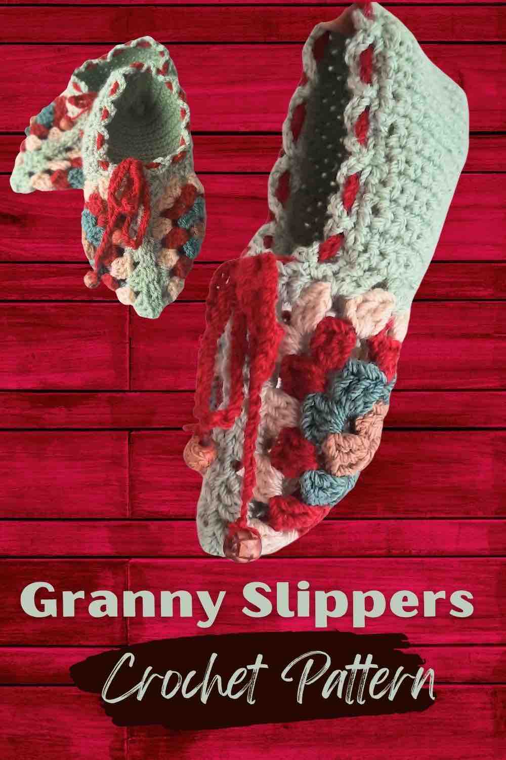 Granny Slippers Crochet Pattern