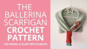 Shawl Scarf with Sleeves crochet pattern