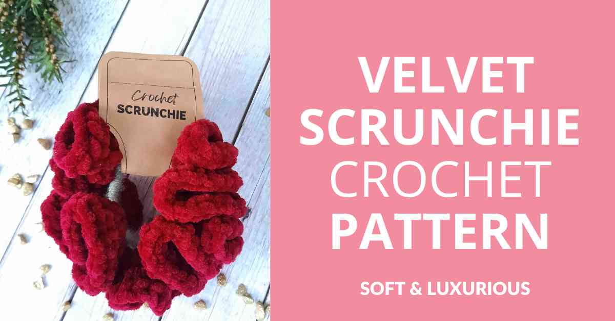 Velvet Scrunchie crochet pattern