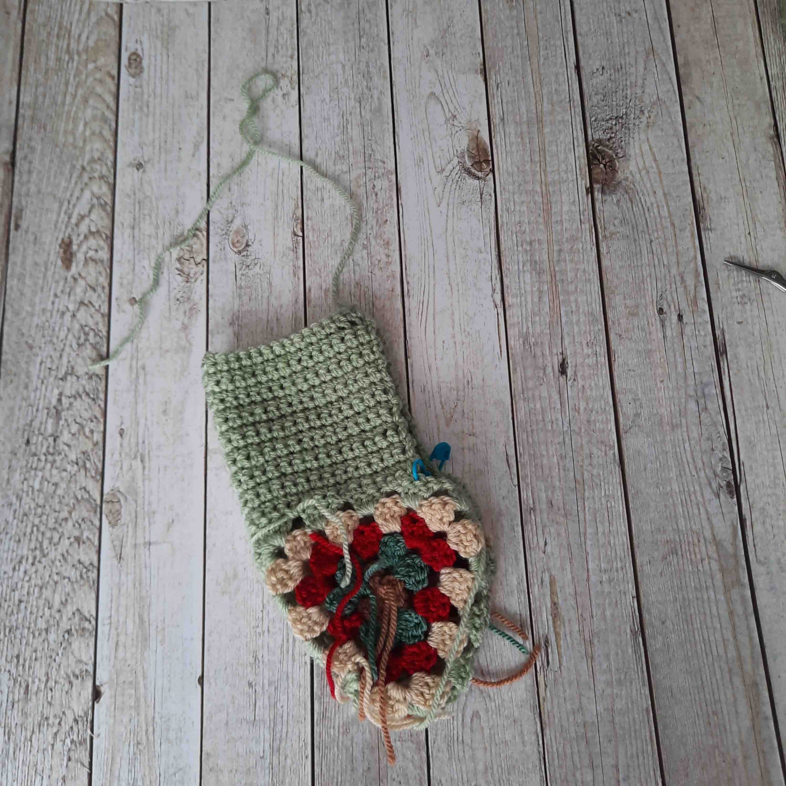 granny square slippers crochet pattern