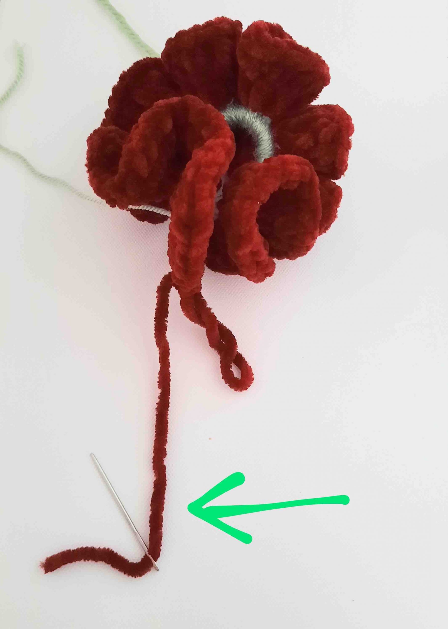 velvet scrunchie crochet pattern tutorial easy