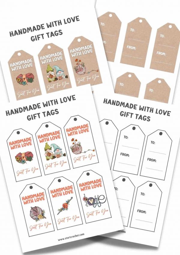 Handmade With Love Gift Tags - 2