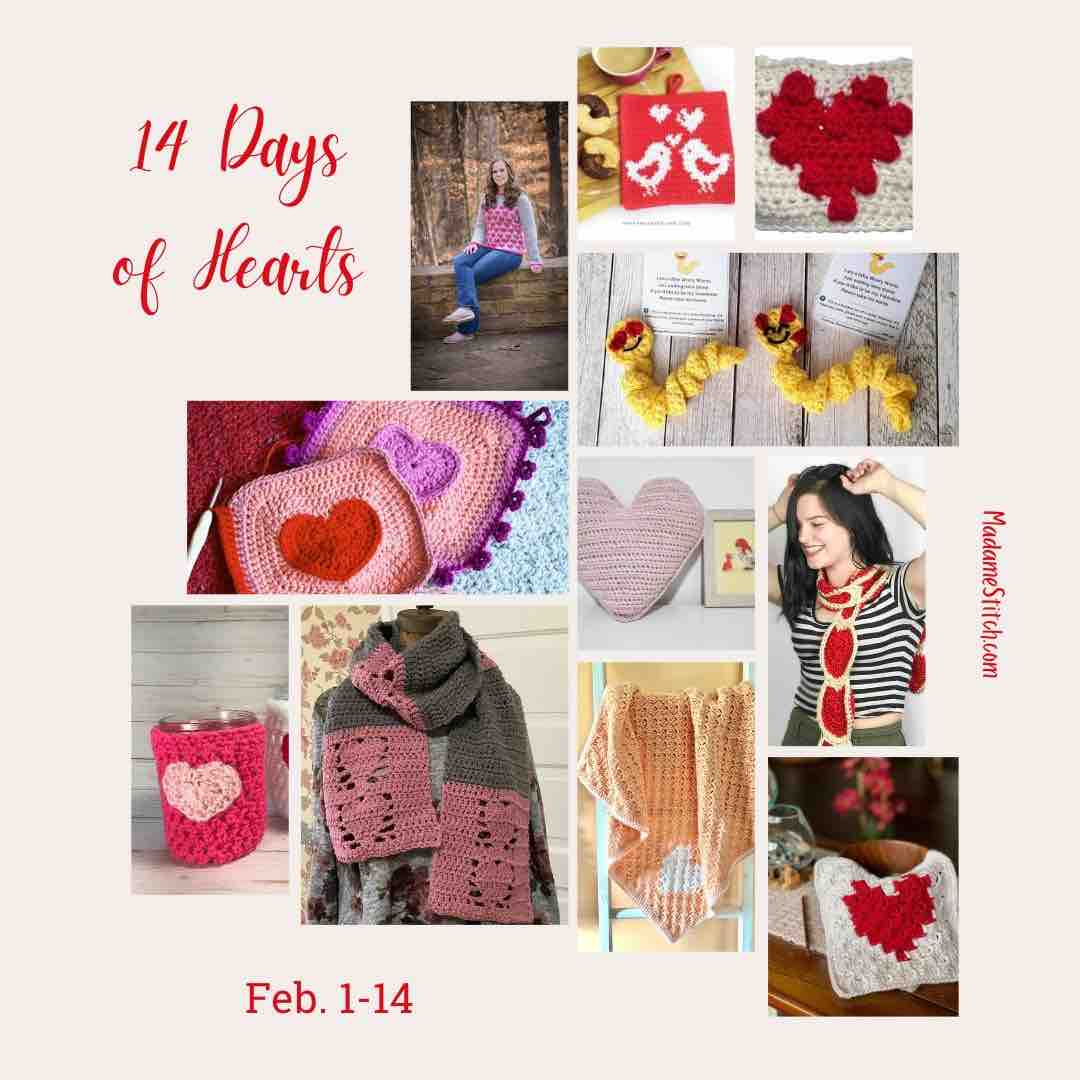 Heart Crochet Patterns for Valentine's Day (22 Patterns)