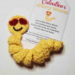 Worry Worm crochet pattern written