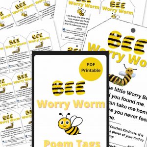 Bee Worry Worm Poem Tags - Bee Worry Worm Poem Tags