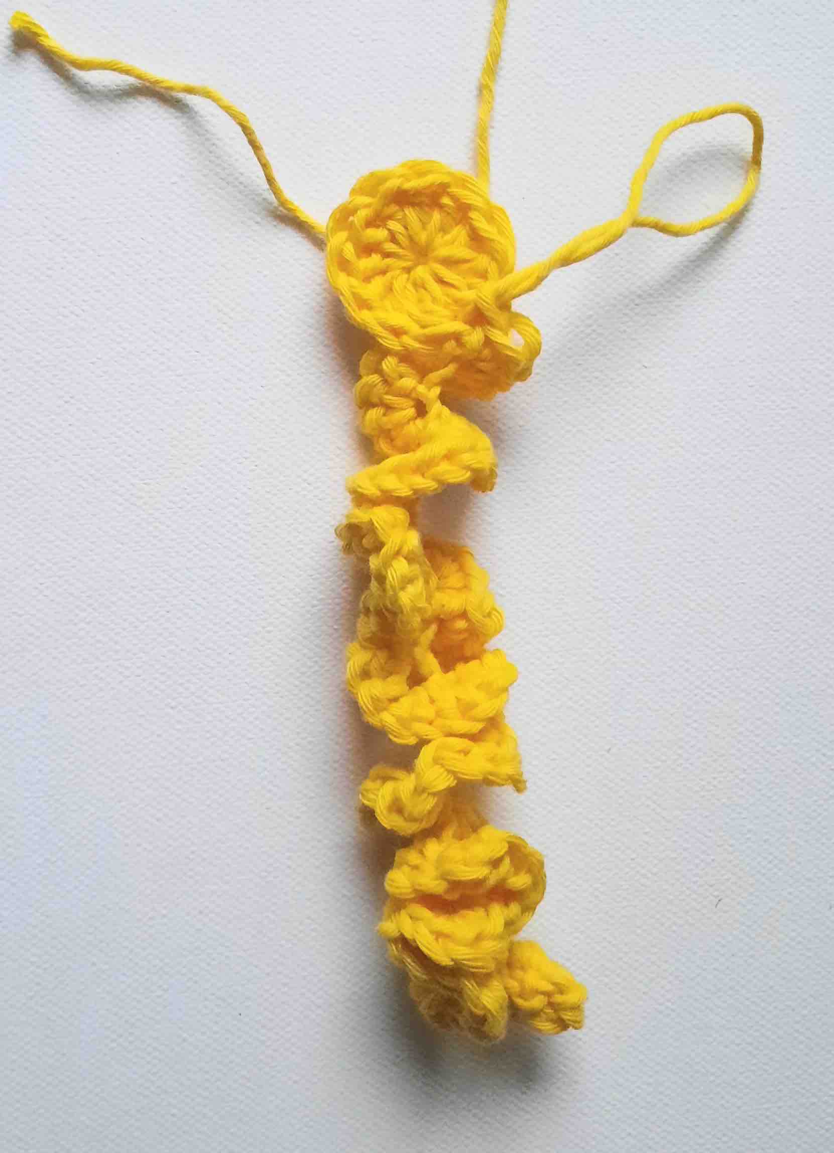 Bee worry worm crochet pattern written