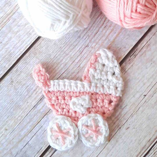 Baby Stroller Appliqué crochet pattern