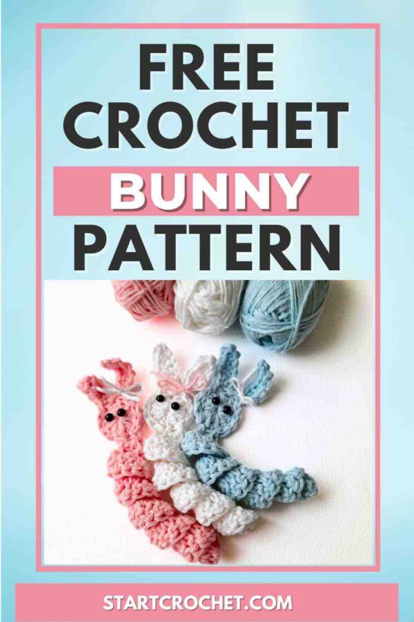 Easter bunny Pinterest Pins - Easter Bunny Crochet Pattern