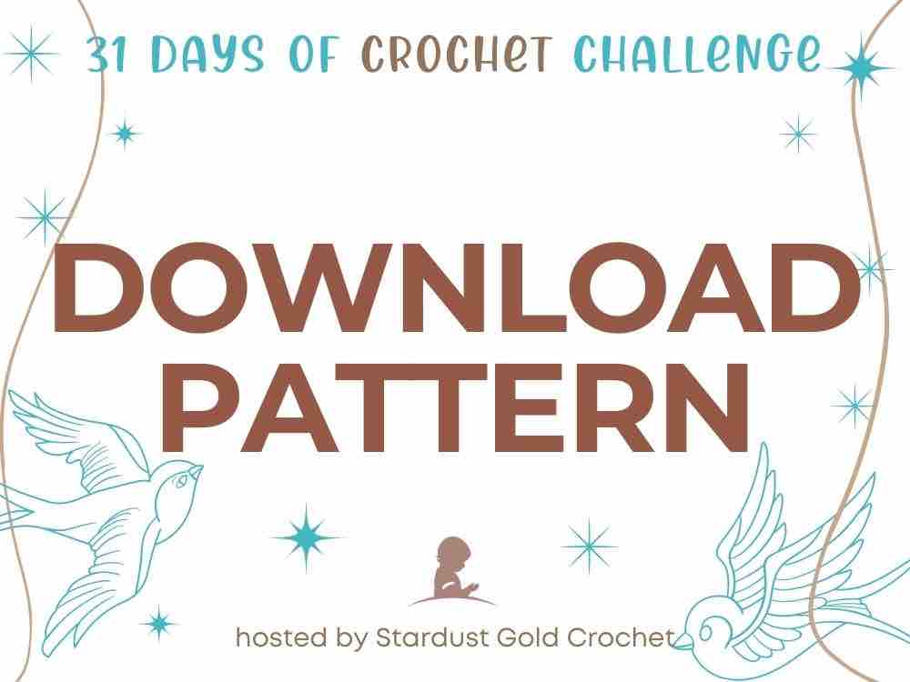 31 Days of Crochet Buttons - download the pattern