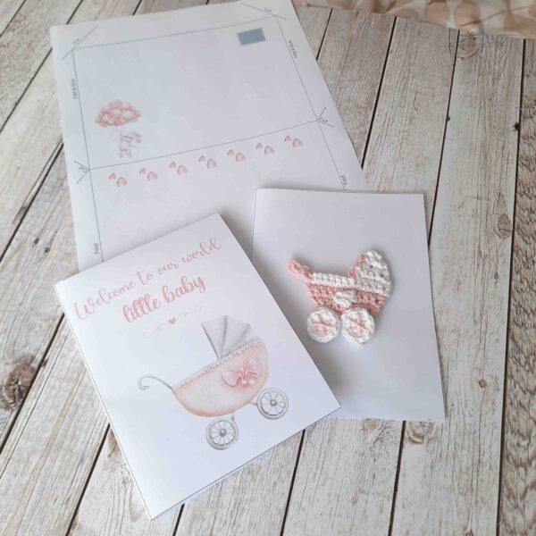 welcome baby girl card ideas