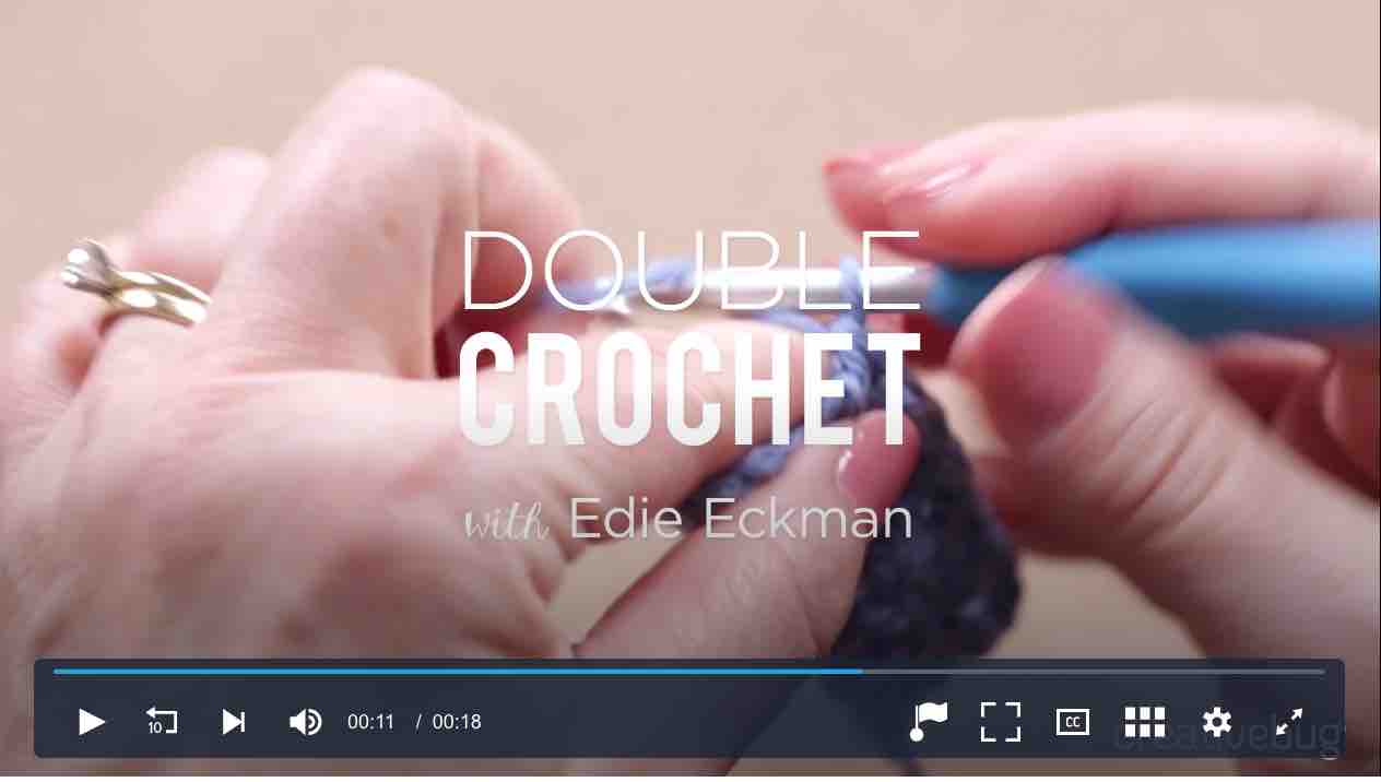 How to double crochet CreativeBug