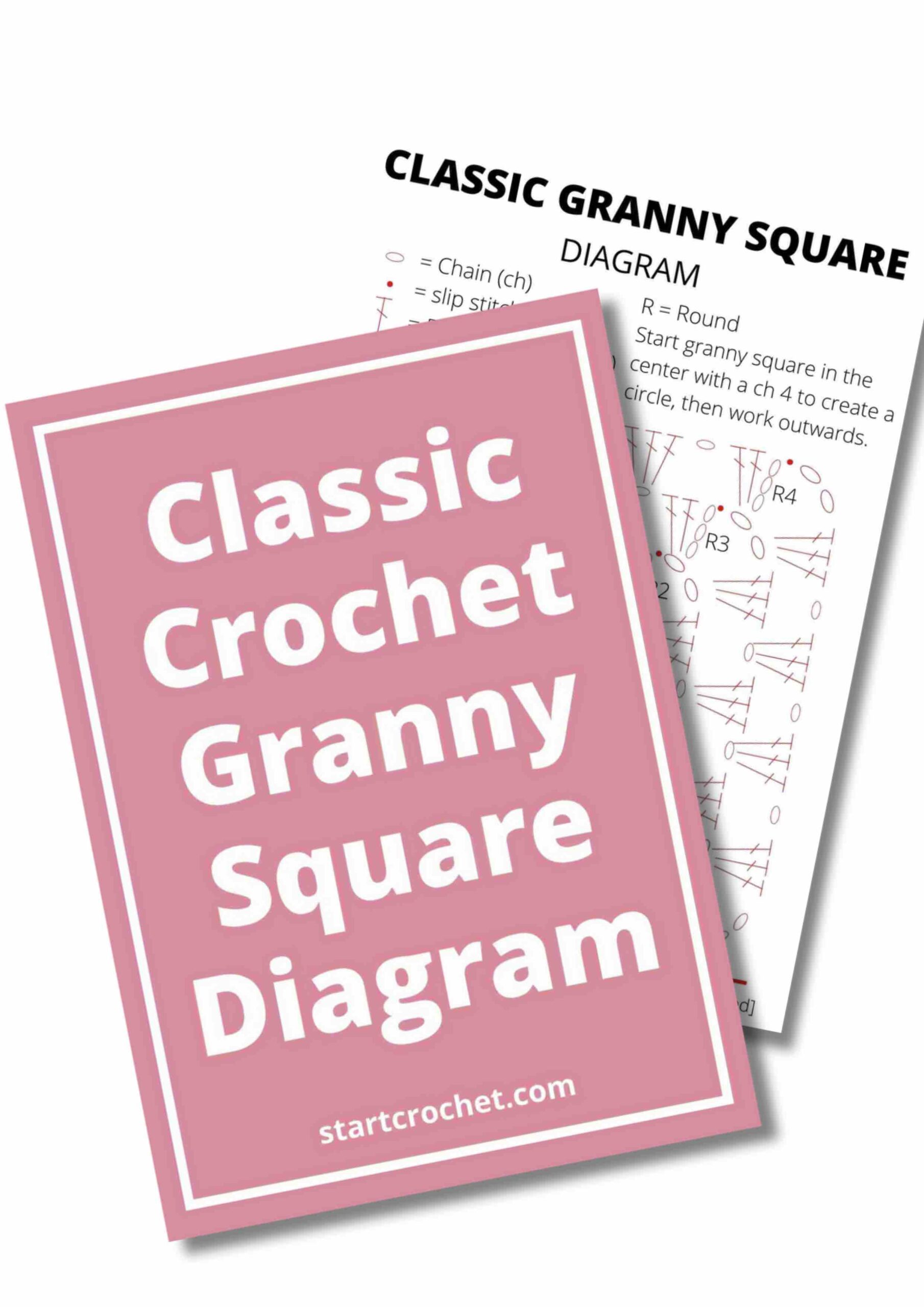 Crochet Granny Square Diagram