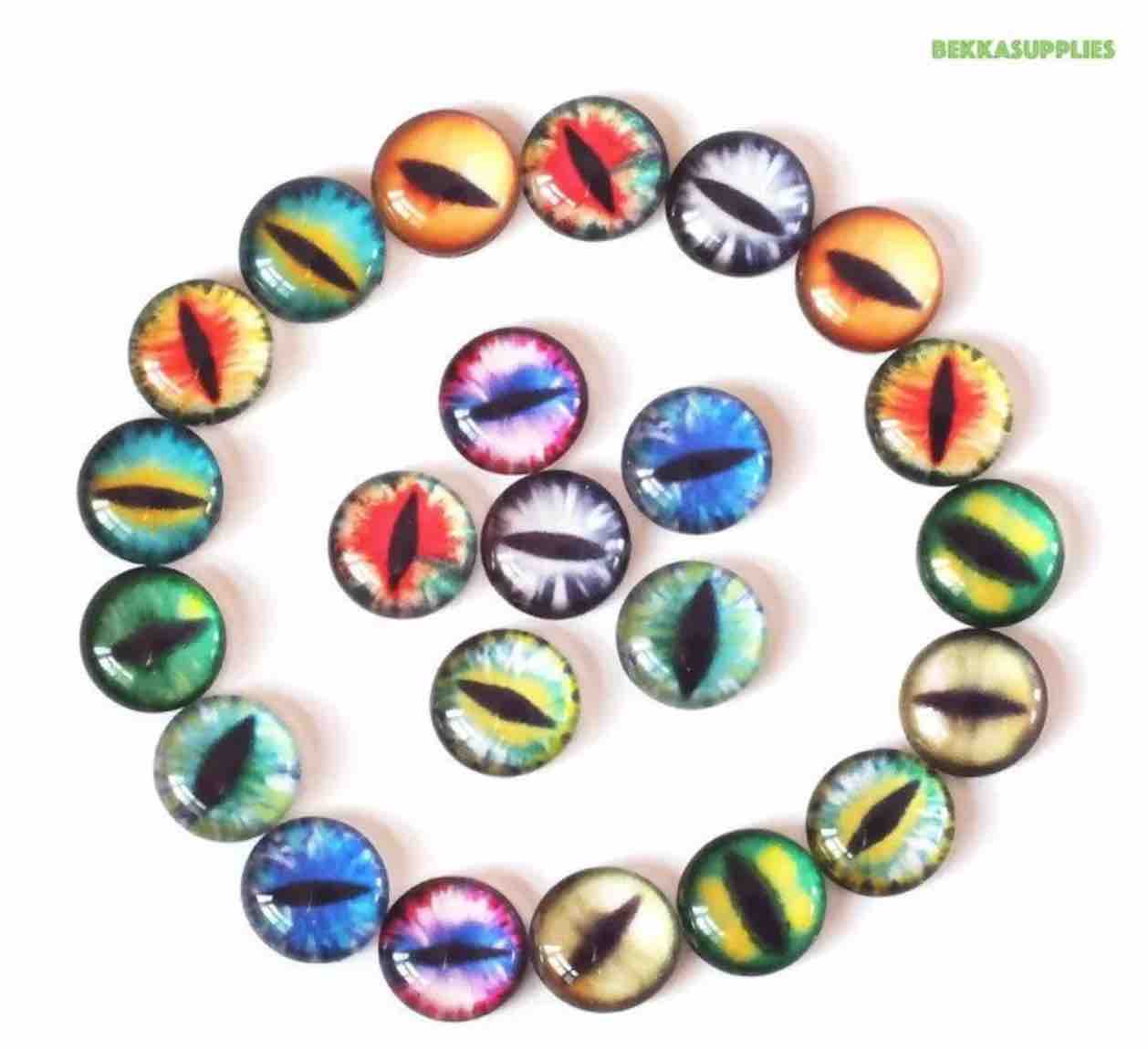 Doll glass eye beads