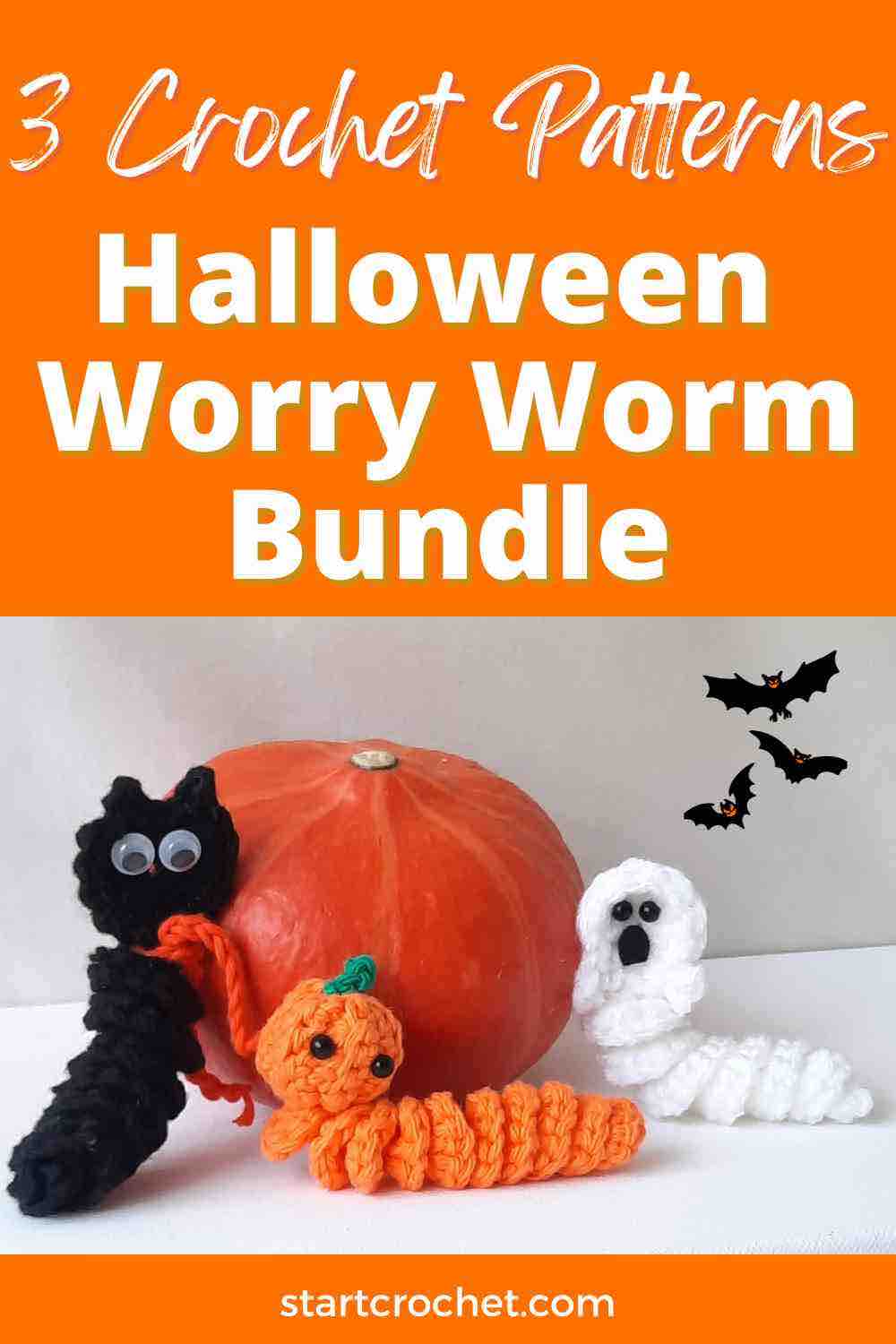Halloween-Worry-Worm-Crochet-Patterns