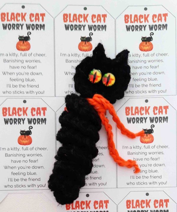 Halloween black cat crochet pattern easy