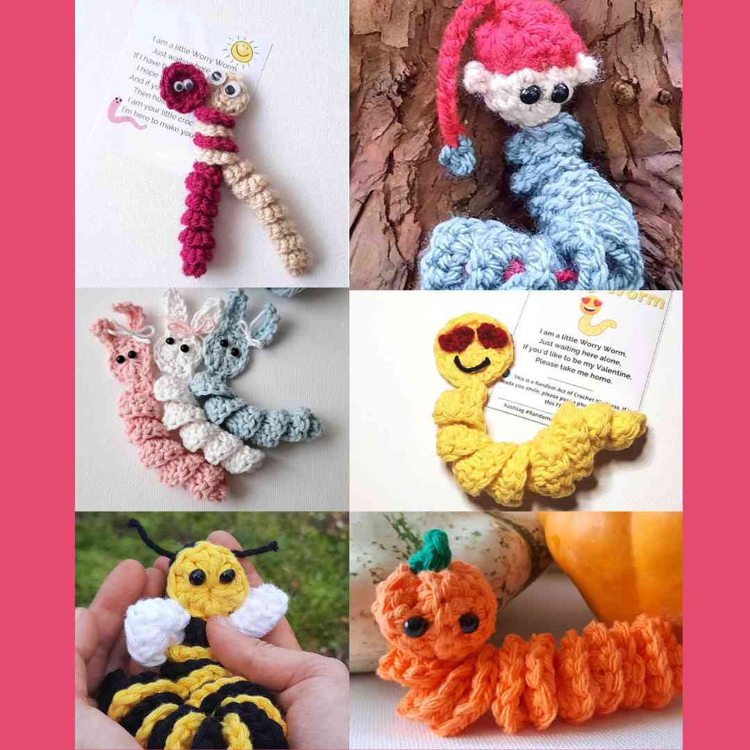 Worry Worm crochet pattern pdf download