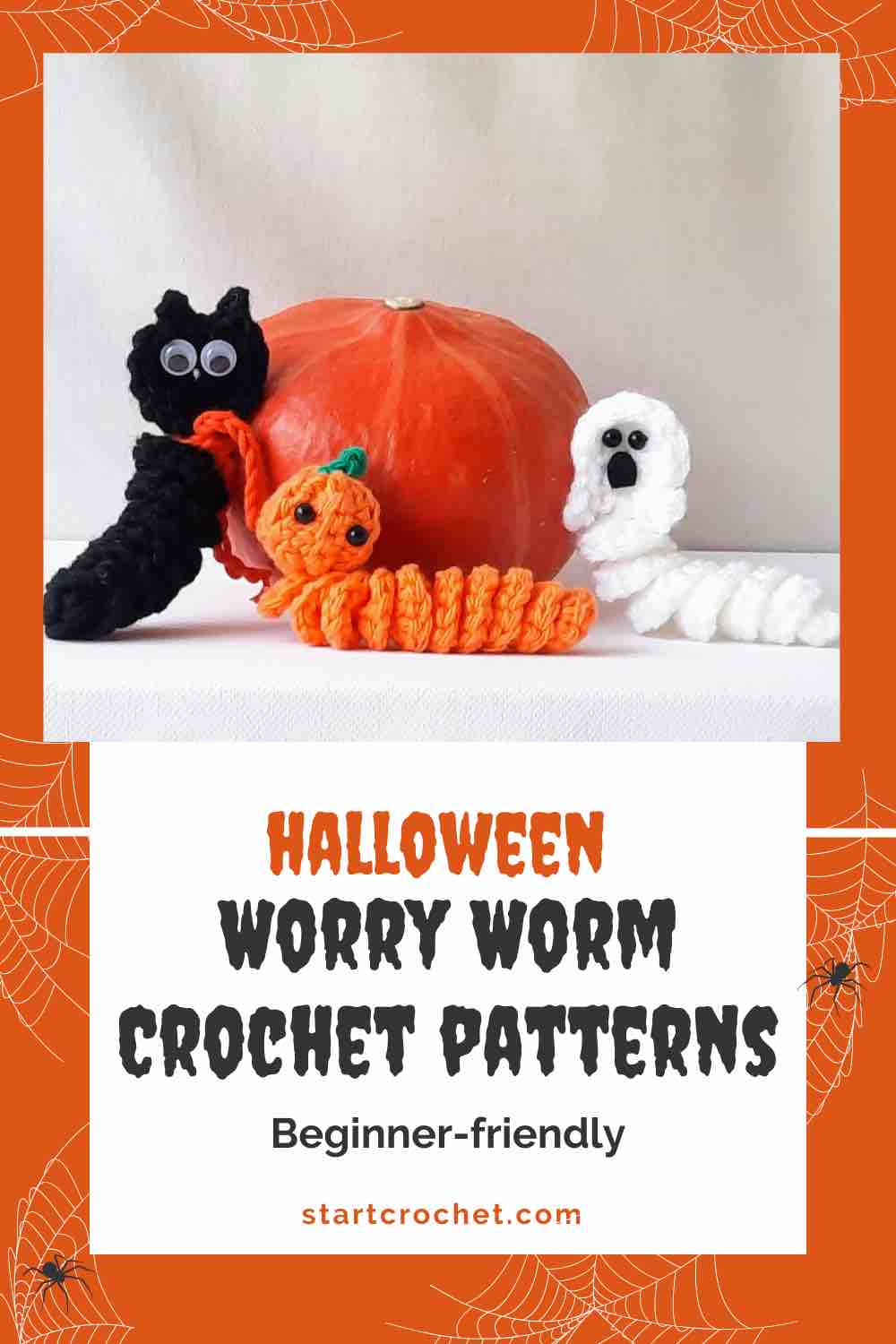 Halloween Worry Worm Crochet Patterns